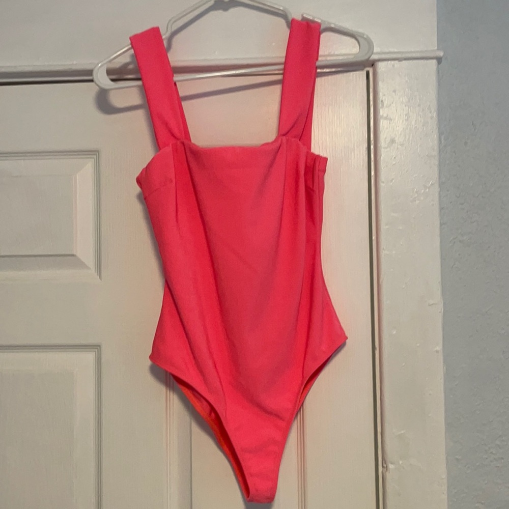 Neon Hot Pink Bodysuit